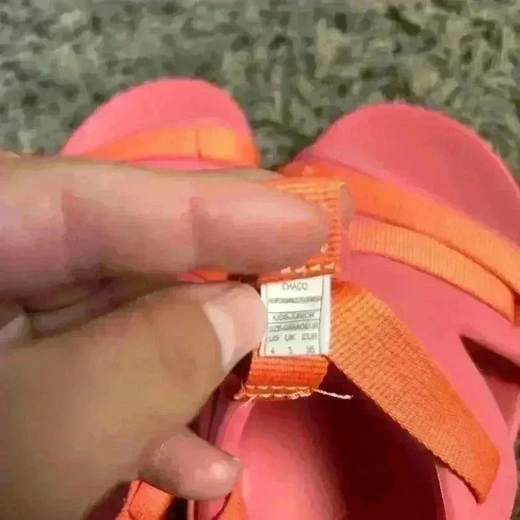 New Chaco Chillos Sports Beach Sandals Rose Kids Size 4 - Picture 6 of 8